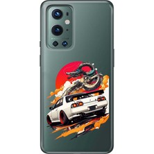 TechTree Oneplus 9 Pro Uyumlu Gtr Güneş Ejderha Tasarımlı Baskılı Silikon Kılıf
