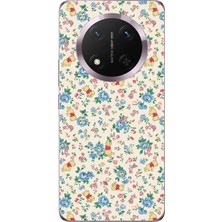 TechTree Honor Magic 7 Lite Uyumlu Ayı Winnie Pooh ve Çiçekler Baskılı Silikon Kılıf