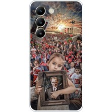 TechTree Vivo V30 Lite Uyumlu Atatürk Anıtkabir Baskılı Silikon Kılıf