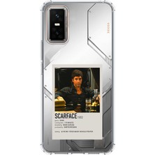 TechTree Infinix Gt 30 Pro Uyumlu Scarface Mini Poster Tasarımlı Baskılı Silikon Kılıf