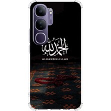 TechTree Vivo V40 Lite Uyumlu Elhamdülillah Tesbih Baskılı Silikon Kılıf