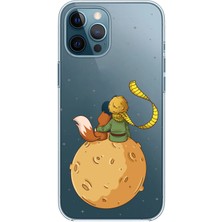 TechTree iPhone 12 Pro Max Uyumlu Küçük Prens Gezegen Boa Tasarımlı Baskılı Silikon Kılıf