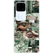 TechTree Vivo V30 Uyumlu Yoda Kolaj Baskılı Silikon Kılıf