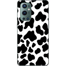 TechTree Oneplus 9 Pro Uyumlu Inek Desenli Tasarımlı Baskılı Silikon Kılıf