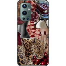 TechTree Oneplus 9 Pro Uyumlu Leopar Kırmızı Vibes Baskılı Silikon Kılıf