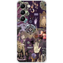 TechTree Vivo V30 Lite Uyumlu Hallowen Cadılar Astroloji Baskılı Silikon Kılıf