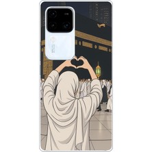 TechTree Vivo V30 Uyumlu Kabe Aşkı Baskılı Silikon Kılıf