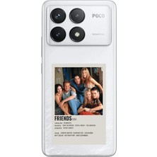 TechTree Poco F6 Pro Uyumlu Friends Mini Poster Tasarımlı Baskılı Silikon Kılıf