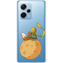 TechTree Redmi Note 12 Pro 5g Uyumlu Küçük Prens Gezegen Boa Tasarımlı Baskılı Silikon Kılıf