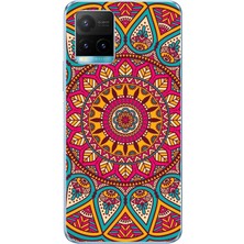 TechTree Vivo Y21S/Y33S/Y32 Uyumlu Mandala Baskılı Silikon Kılıf