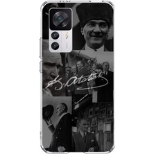 TechTree Xiaomi Mi 12T-12T Pro Uyumlu Kemal Atatürk Imza Baskılı Silikon Kılıf