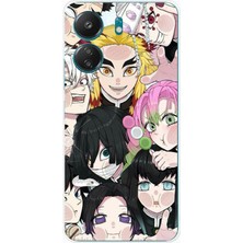 TechTree Redmi 13C - Poco C65 Uyumlu Demon Slayer Manga Baskılı Silikon Kılıf