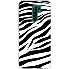 TechTree Redmi 9 Uyumlu Zebra Tasarımlı Baskılı Silikon Kılıf