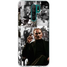TechTree Redmi 9 Uyumlu Mustafa Kemal Atatürk Kolaj Baskılı Silikon Kılıf