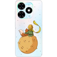 TechTree Tecno Spark Go 2024 Uyumlu Küçük Prens Gezegen Boa Tasarımlı Baskılı Silikon Kılıf