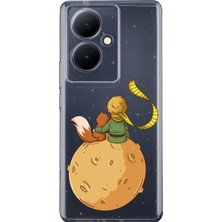 TechTree Vivo V29 Lite Uyumlu Küçük Prens Gezegen Boa Tasarımlı Baskılı Silikon Kılıf