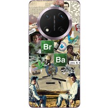 TechTree Honor Magic 7 Lite Uyumlu Breaking Bad Kolaj Baskılı Silikon Kılıf
