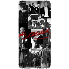 TechTree Infinix Gt 30 Pro Uyumlu Kırmızı Mustafa Kemal Atatürk Imza Baskılı Silikon Kılıf