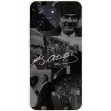 TechTree Realme 11 4g Uyumlu Kemal Atatürk Imza Baskılı Silikon Kılıf