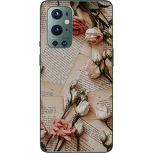 TechTree Oneplus 9 Pro Uyumlu Retro Gazete Güller Tasarımlı Baskılı Silikon Kılıf