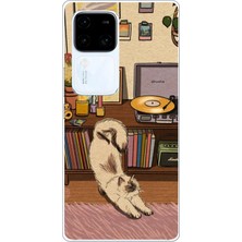 TechTree Vivo V30 Uyumlu Nostaljik Köpek Tasarımlı Baskılı Silikon Kılıf