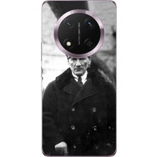 TechTree Honor Magic 7 Lite Uyumlu Mustafa Kemal Atatürk Portre Baskılı Silikon Kılıf