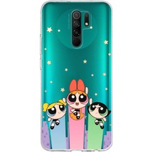 TechTree Redmi 9 Uyumlu Powerpuff Girls Tasarımlı Baskılı Silikon Kılıf