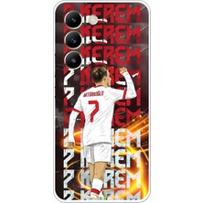 TechTree Vivo V30 Lite Uyumlu Kerem Aktürkoğlu Sevinç Baskılı Silikon Kılıf