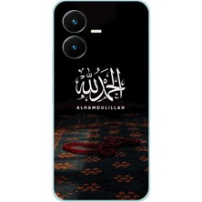 TechTree Vivo Y22S - Y35 Uyumlu Elhamdülillah Tesbih Baskılı Silikon Kılıf