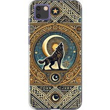 TechTree Huawei Y5P Uyumlu Yalnız Kurt Göktürk Baskılı Silikon Kılıf