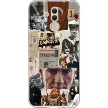 TechTree Huawei Mate 20 Lite Uyumlu Atatürk Cumhuriyet Kolaj Baskılı Silikon Kılıf