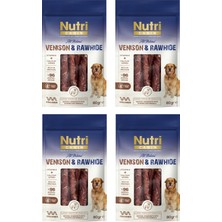 Nutri Canin Rawhide Geyik Eti Sargılı Kemik Köpek Ödülü 80 Gr. x 4 Adet