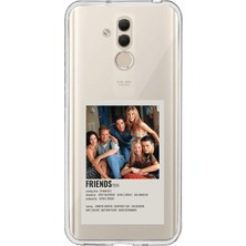 TechTree Huawei Mate 20 Lite Uyumlu Friends Mini Poster Tasarımlı Baskılı Silikon Kılıf