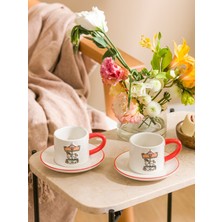 Lc Waikiki Yeni Sezon Baskılı Iki Kişilik Seramik Kahve Fincan Takımı 100 ml