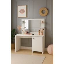 Bladimo Lima Makyaj Masası Aynalı , Dolaplı