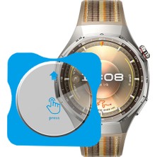 Sneezy Huawei Watch Gt6 Pro 46MM Uyumlu Kolay Takılabilir Takma Aparatlı Temperli Cam Ekran Koruyucu
