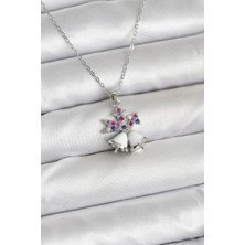 Skygo 316L Çelik Zincir Gümüş Renk Chirtsmas Bell Model Yılbaşı Temalı Kadın Kolye - TJ-BKO10707