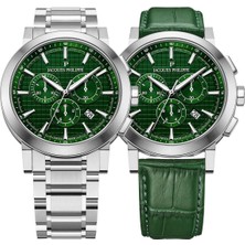 Jacques Philippe JPQGC1713X6XS Erkek Kol Saati ve Yedek Kordon
