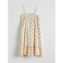 Lc Waikiki Yeni Sezon Kare Yaka Kız Çocuk Elbise