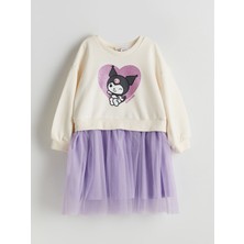 Lc Waikiki Yeni Sezon Tütülü Baskılı Kız Çocuk Elbise