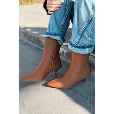 I Love Shoes Evelin Kadın Dalgıç Ince Topuklu Bot Taba