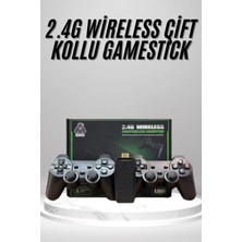 Marsilyan 2.4g Uyumlu Kablosuz Çift Kol Atari Retro 20000 Oyun Game Stick