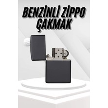 Venüs Shopping Hediyelik Zarif Zippo Model Siyah Benzinli Çakmak