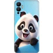 Egstech Infinix Hot 12 Kılıf Desenli Baskılı Esnek Silikon Kapak Panda