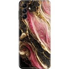 Egstech Samsung Galaxy M14 Uyumlu Kapak Kılıf Tasarım Esnek Silikon Seattle Mermer