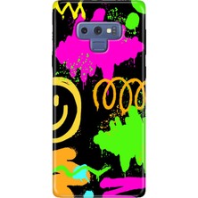 Egstech Samsung Galaxy Note 9 Kılıf Renkli Esnek Silikon Smile