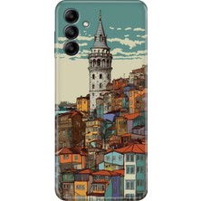 Egstech Samsung Galaxy M14 Uyumlu Kapak Kılıf Tasarım Esnek Silikon Galata