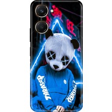 Egstech Vivo Y18 Kılıf Desenli Silikon Vivo Y18 Kapak Cool Panda