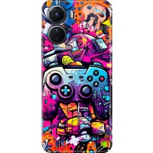 Egstech Vivo Y16 Kılıf Desenli Silikon Ermer Teknoloji Kapak Gamer