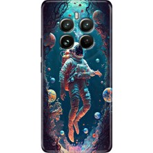 Egstech Realme 12 Pro (RMX3842) Uyumlu Kılıf Renkli Rubber Silikon Astronot